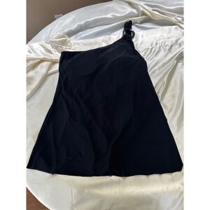 Magicsuit Amal One Shoulder One Piece Swim Dress Black Size 14 EUC Orig. $164